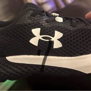 Under Armour Kids Black and White Sneakers